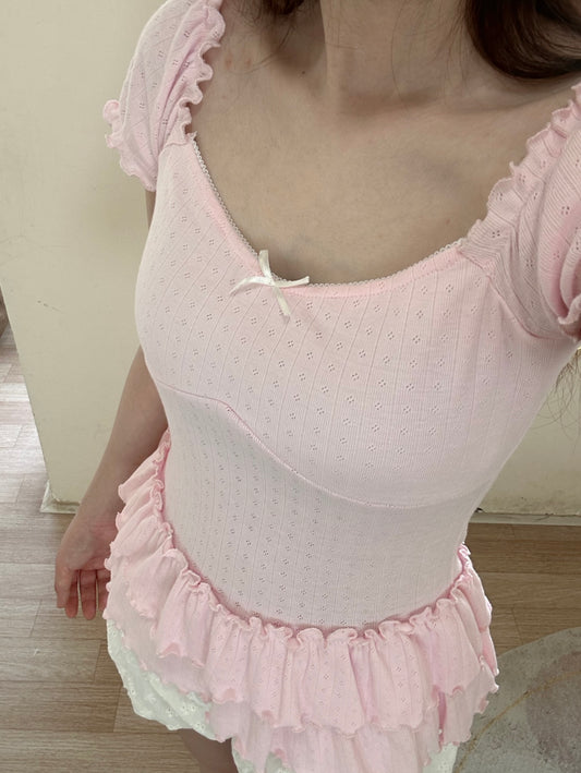 Lucie top (pink pastel)