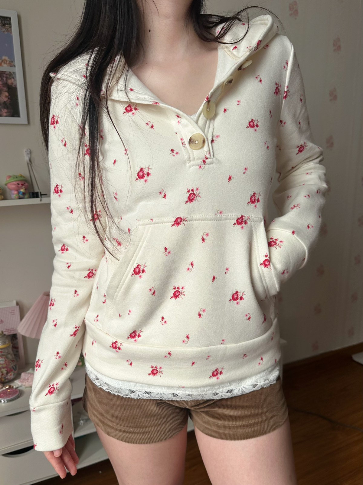 Rosette hoodie