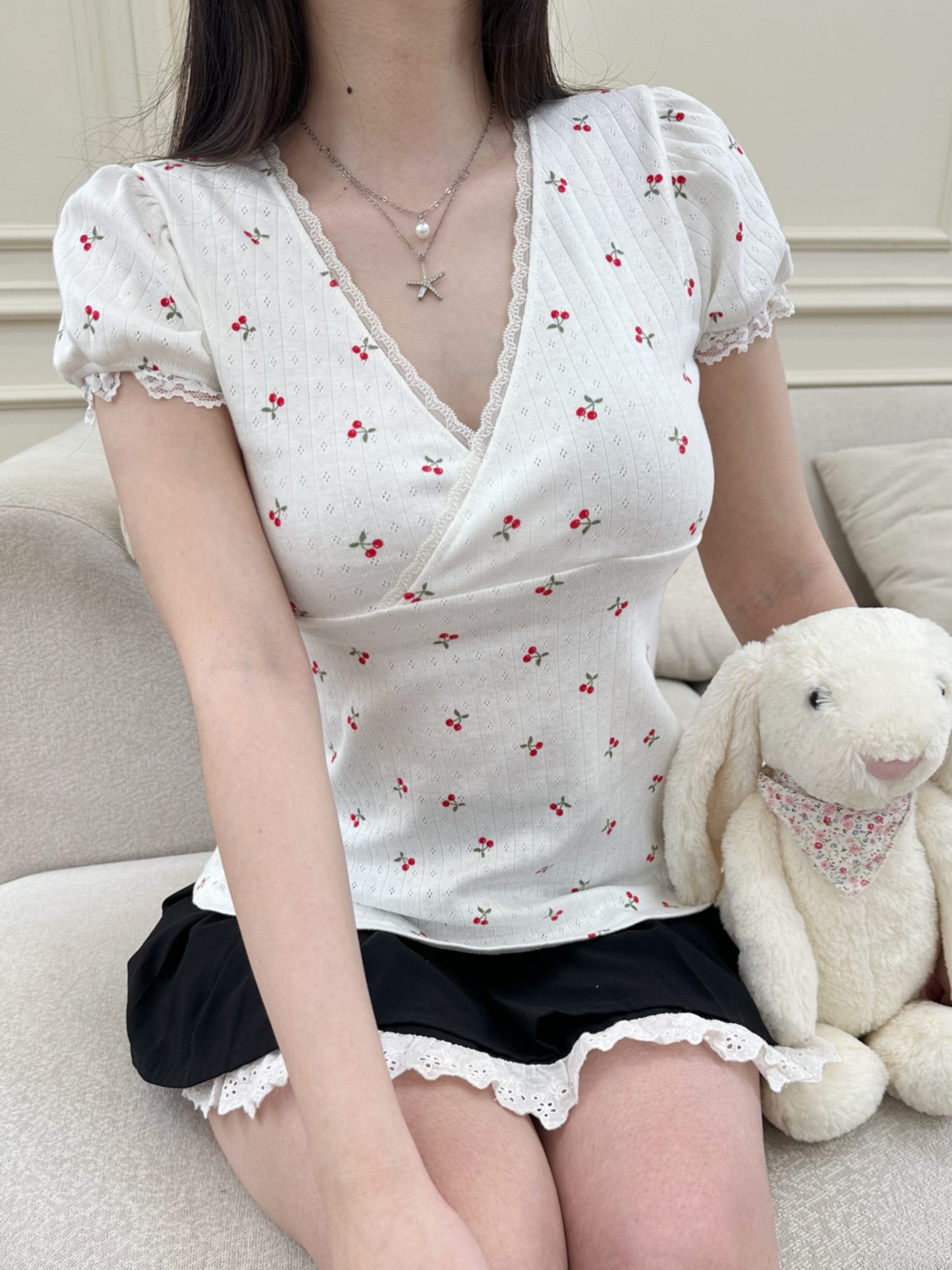 Cherrie wrap top