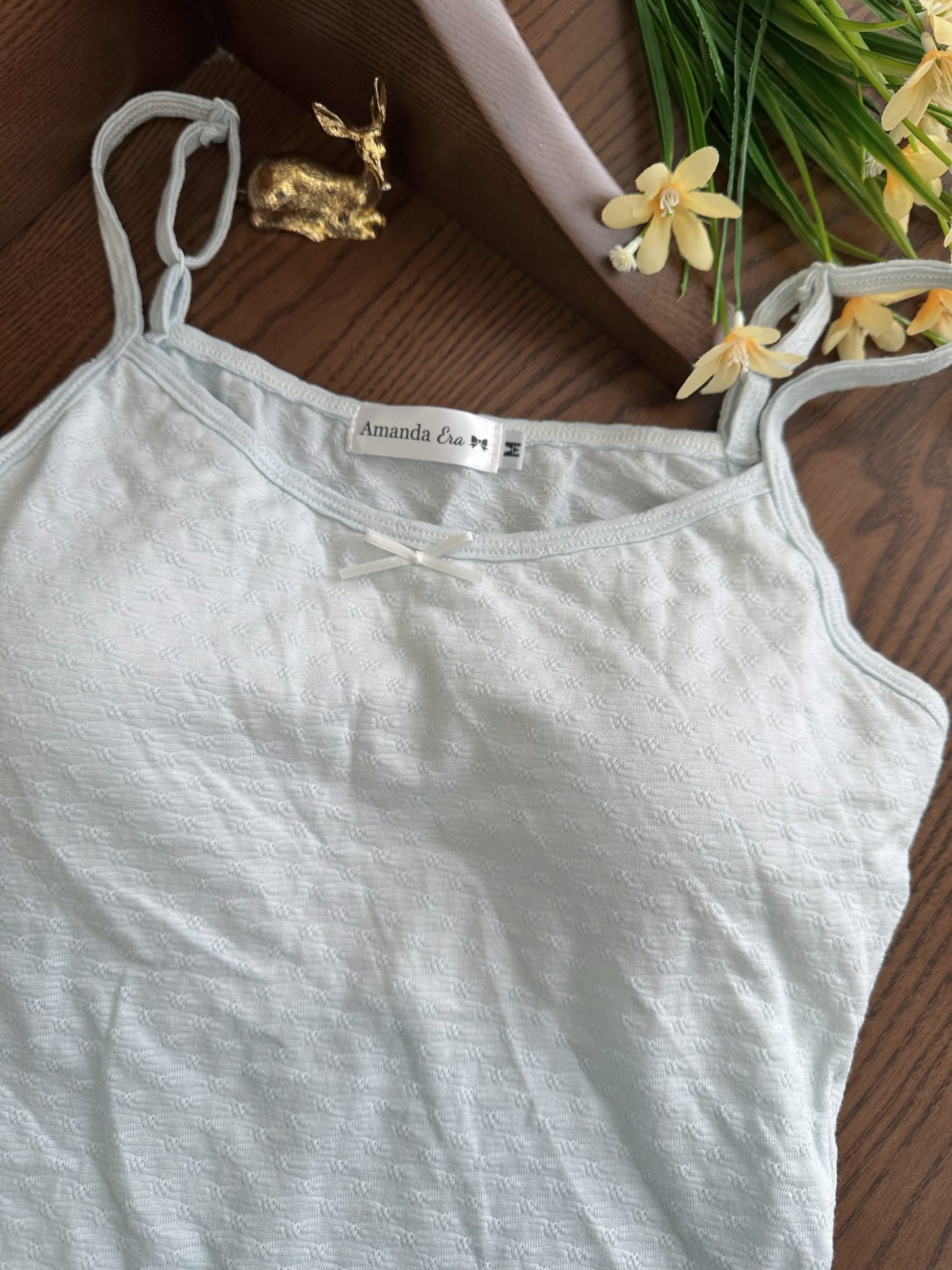 Light blue basic cami