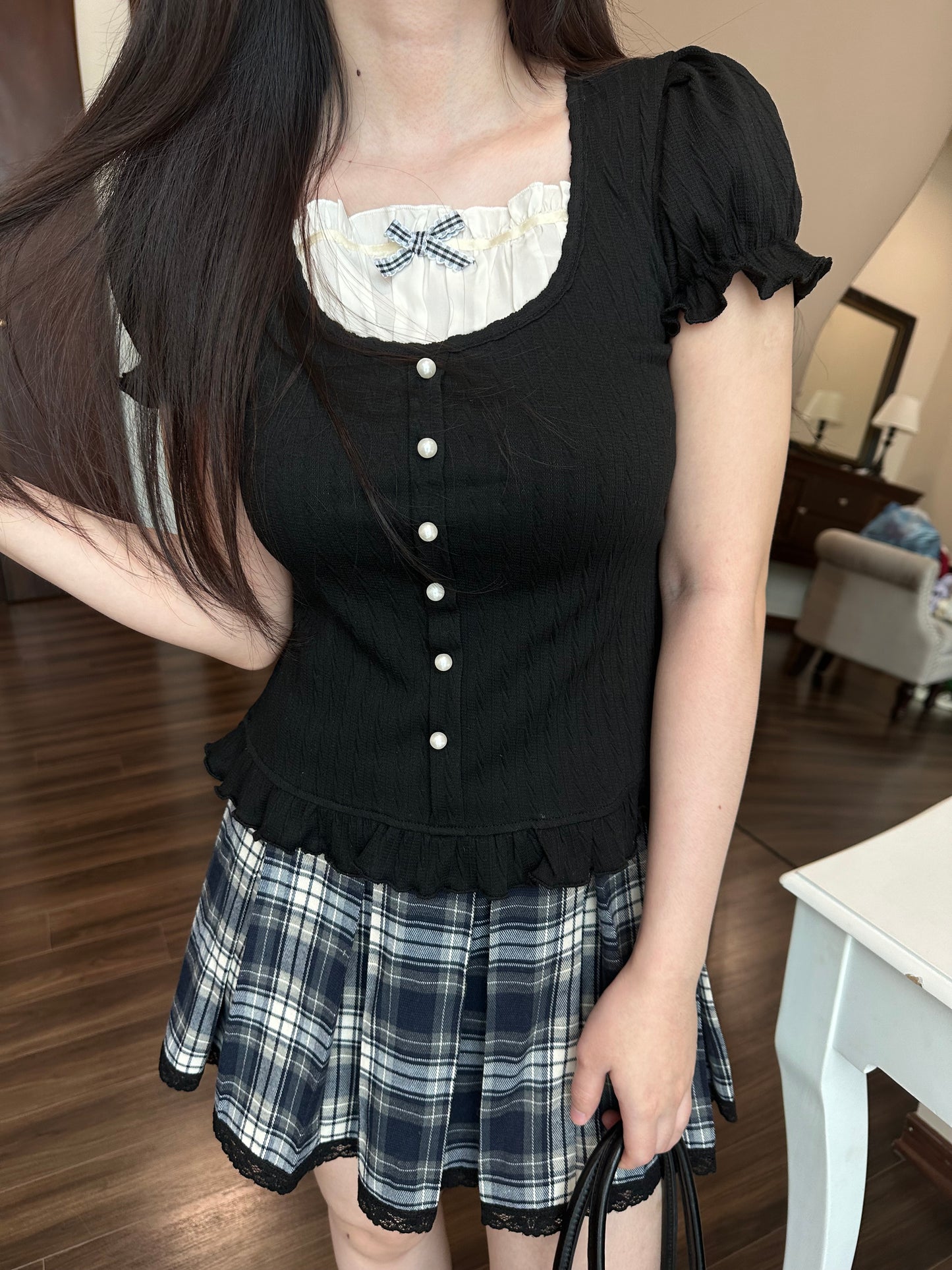 Melanie top (black)