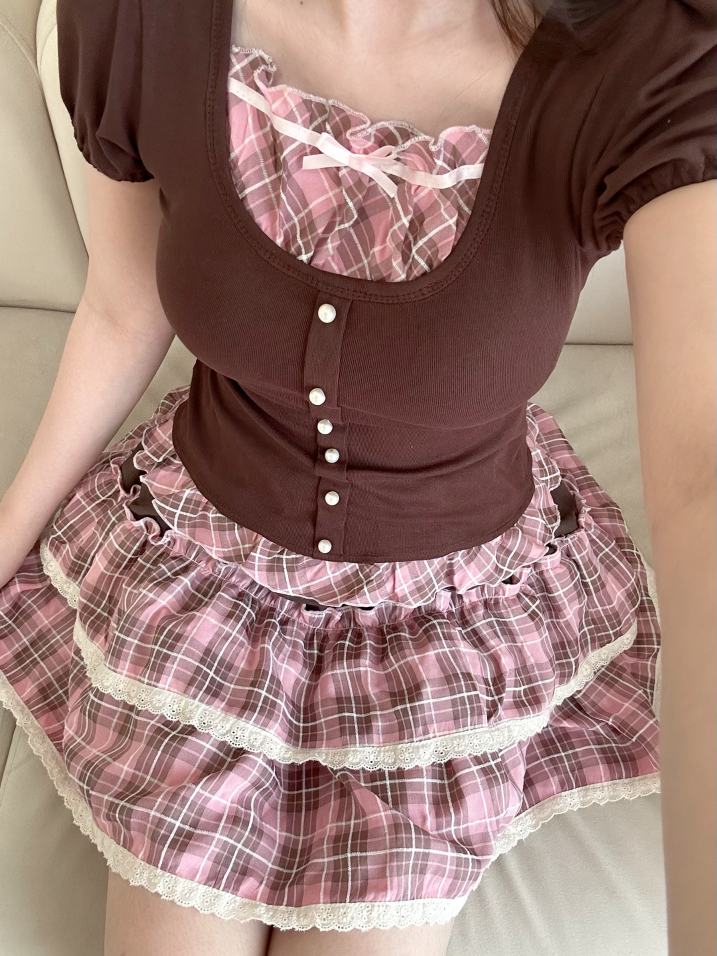 Annie top (brown)