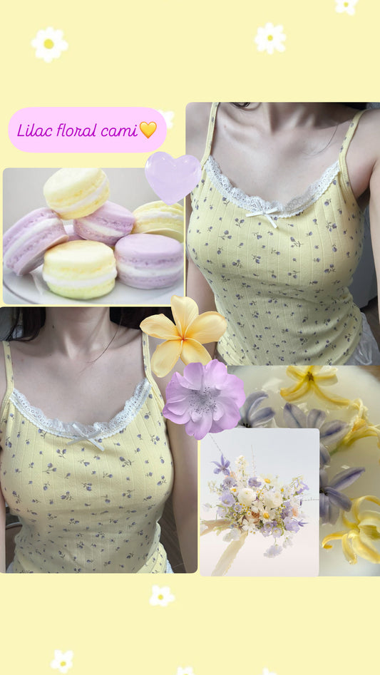 Lilac floral cami