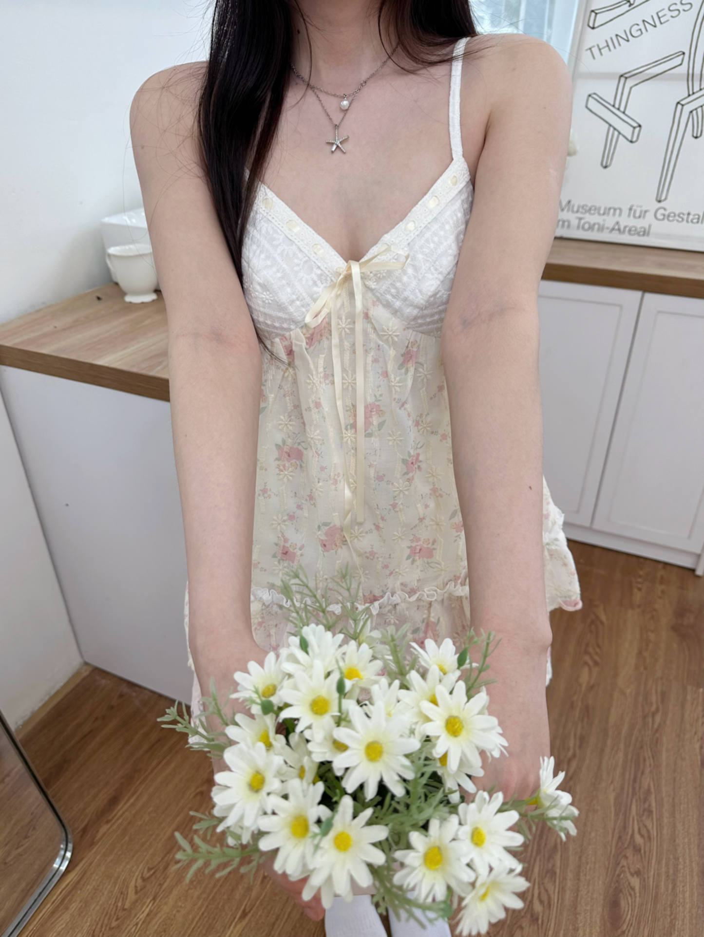 Milk petal top (PRE-ORDER)