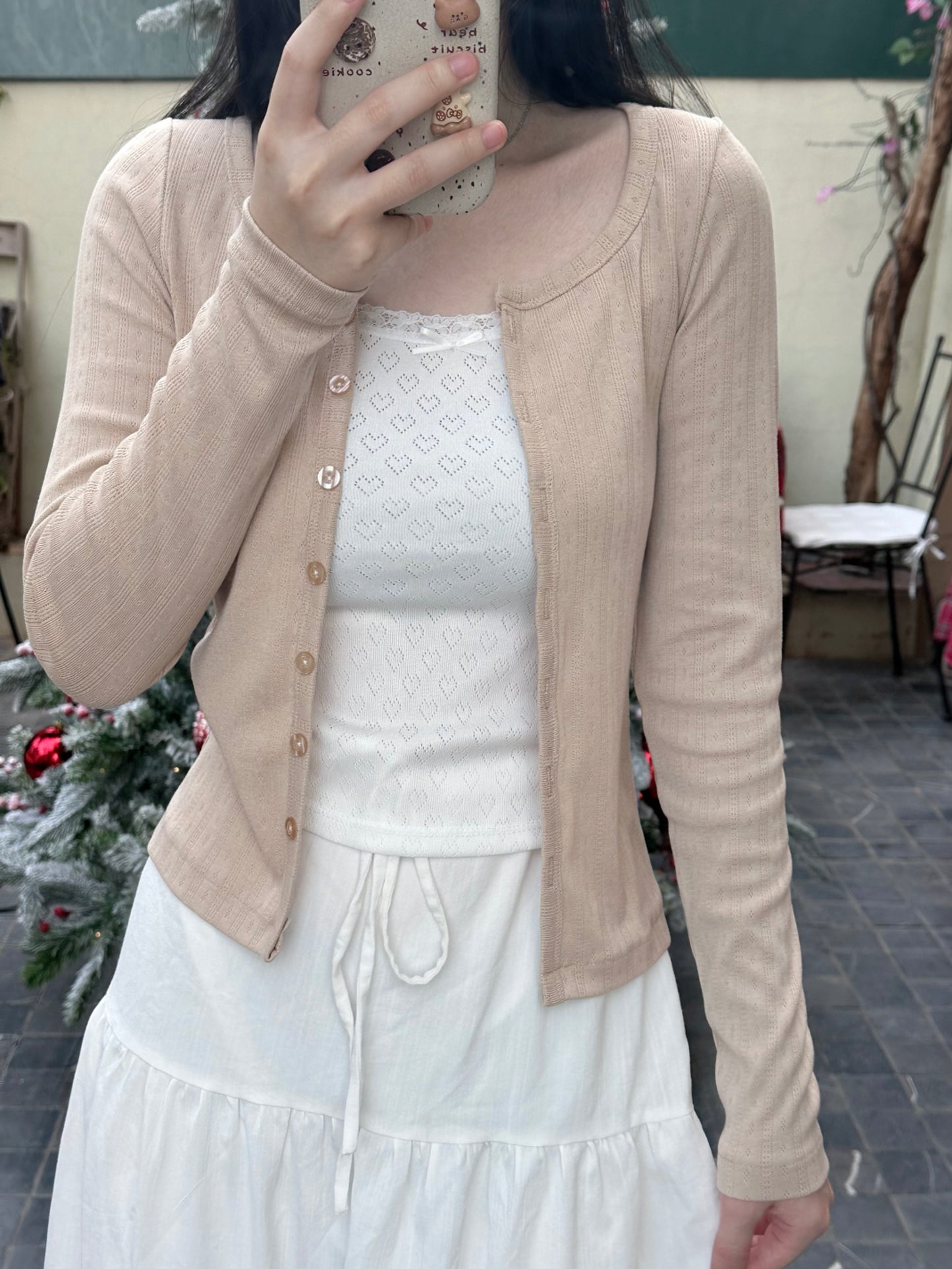 Hellen cardigan (brown beige)