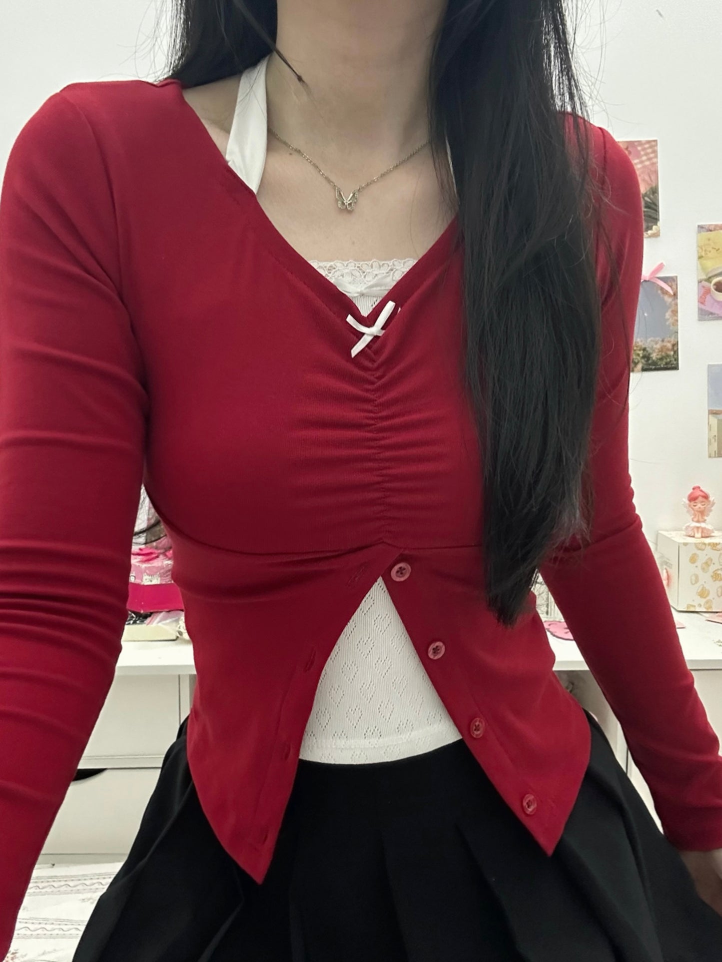 Serena top (red)