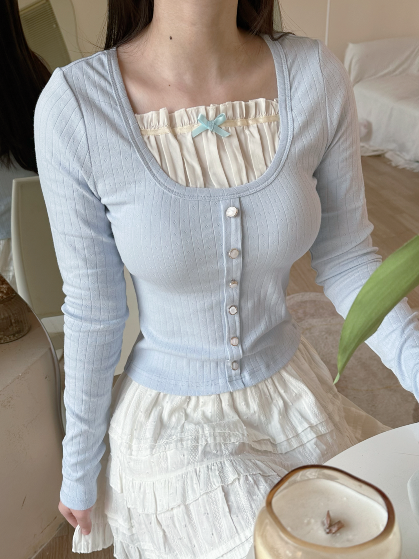 Felicia long sleeve (blue pastel)