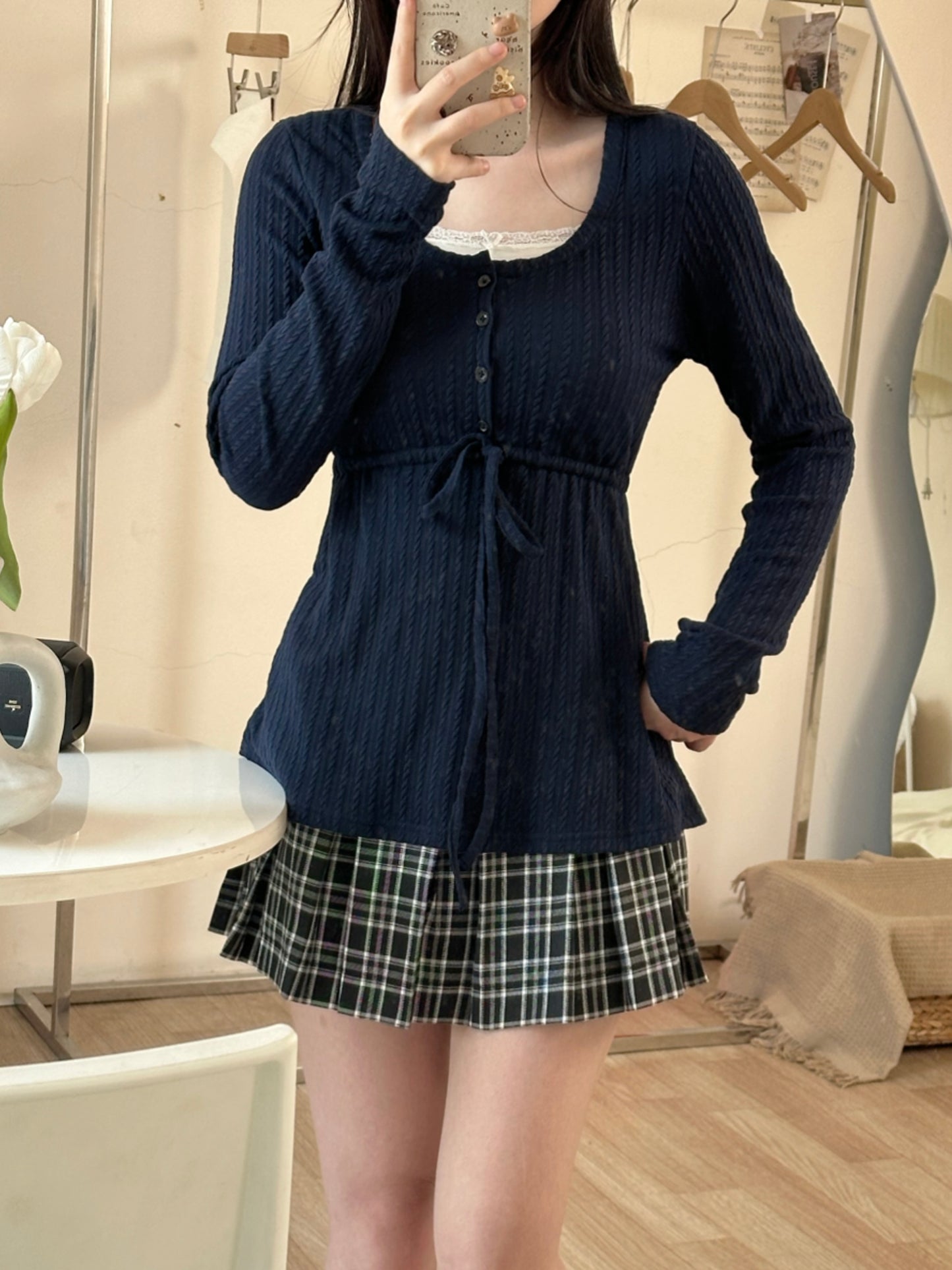 Marlyn top (navy blue)