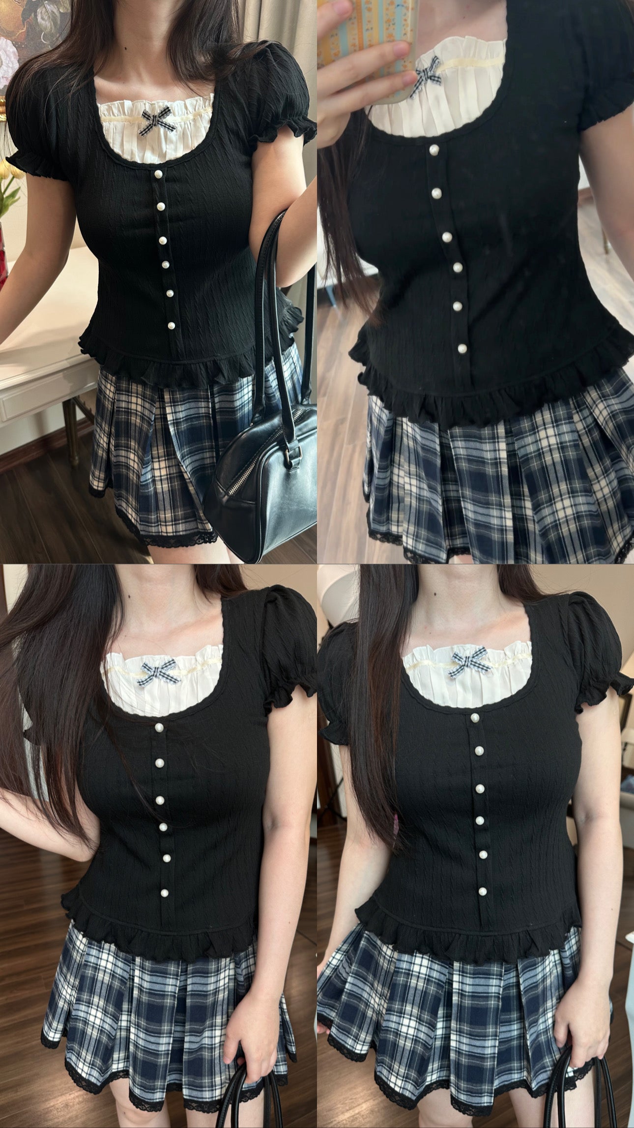 Melanie top (black)