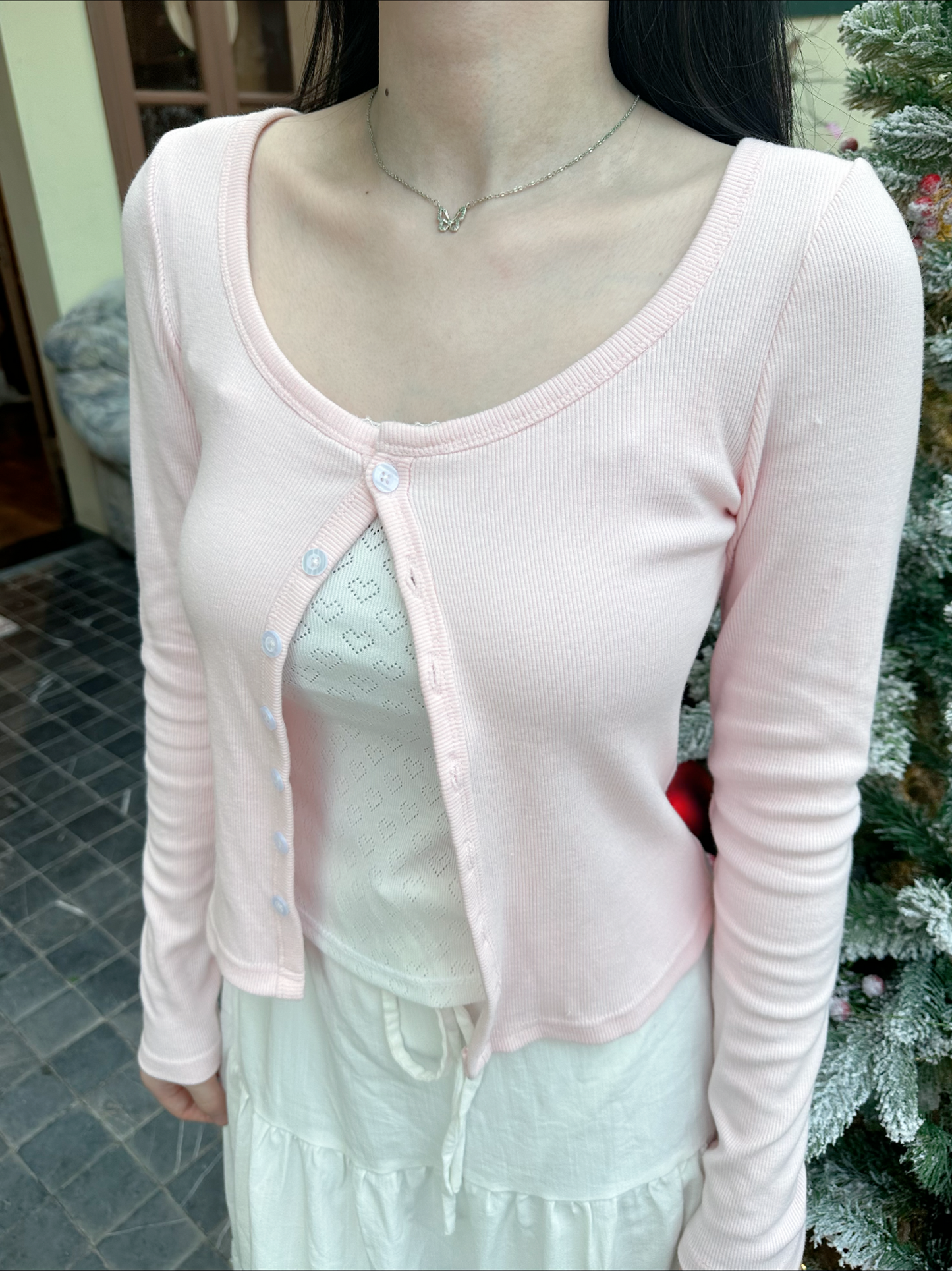 Hellen cardigan (pink pastel)