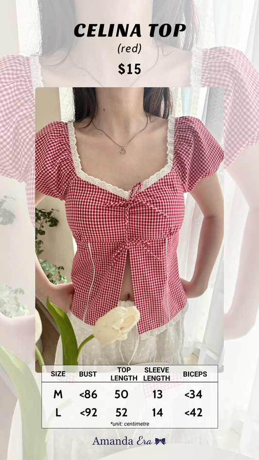 Celina top (red)