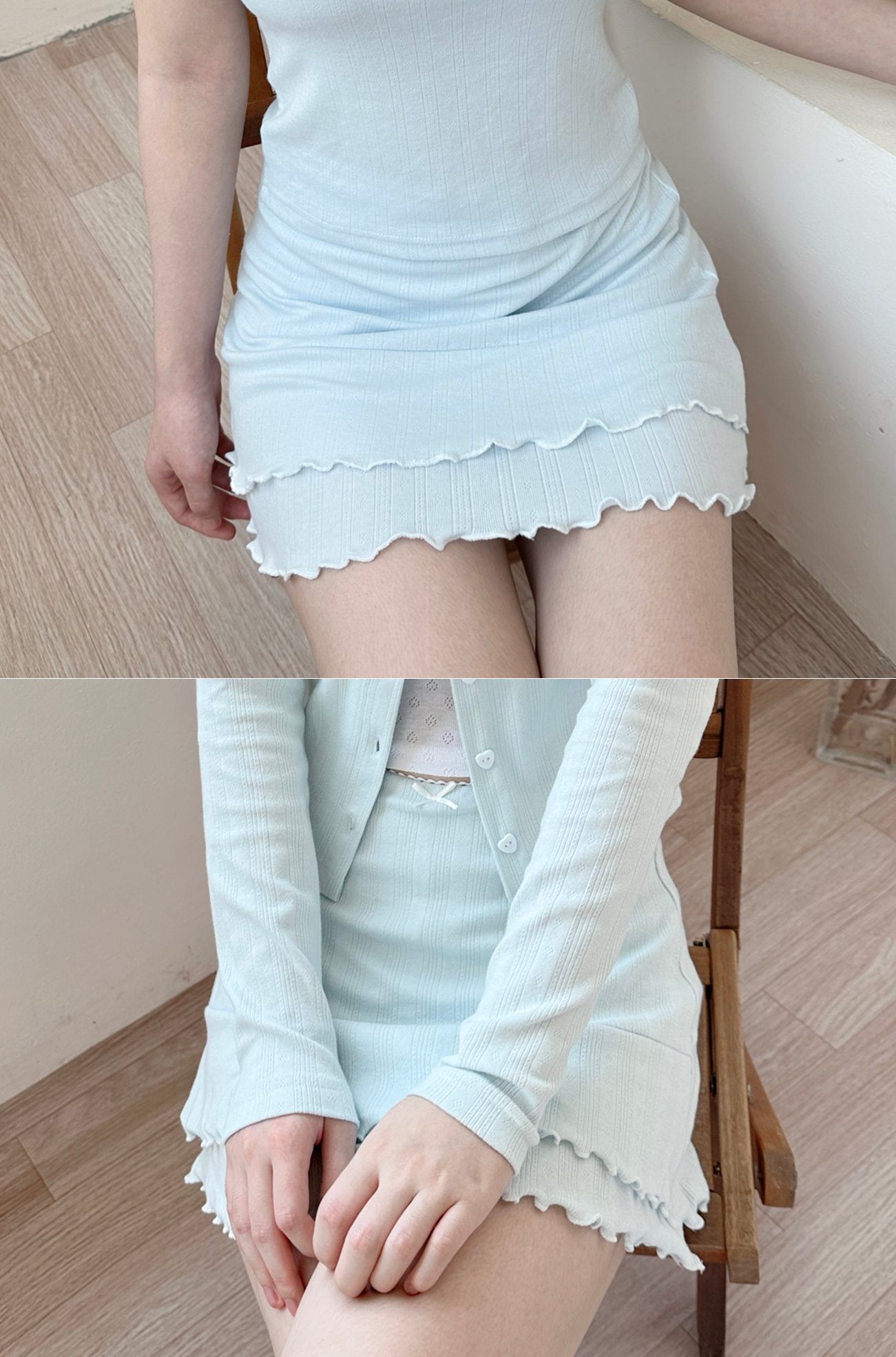 Two layer skirt (blue)
