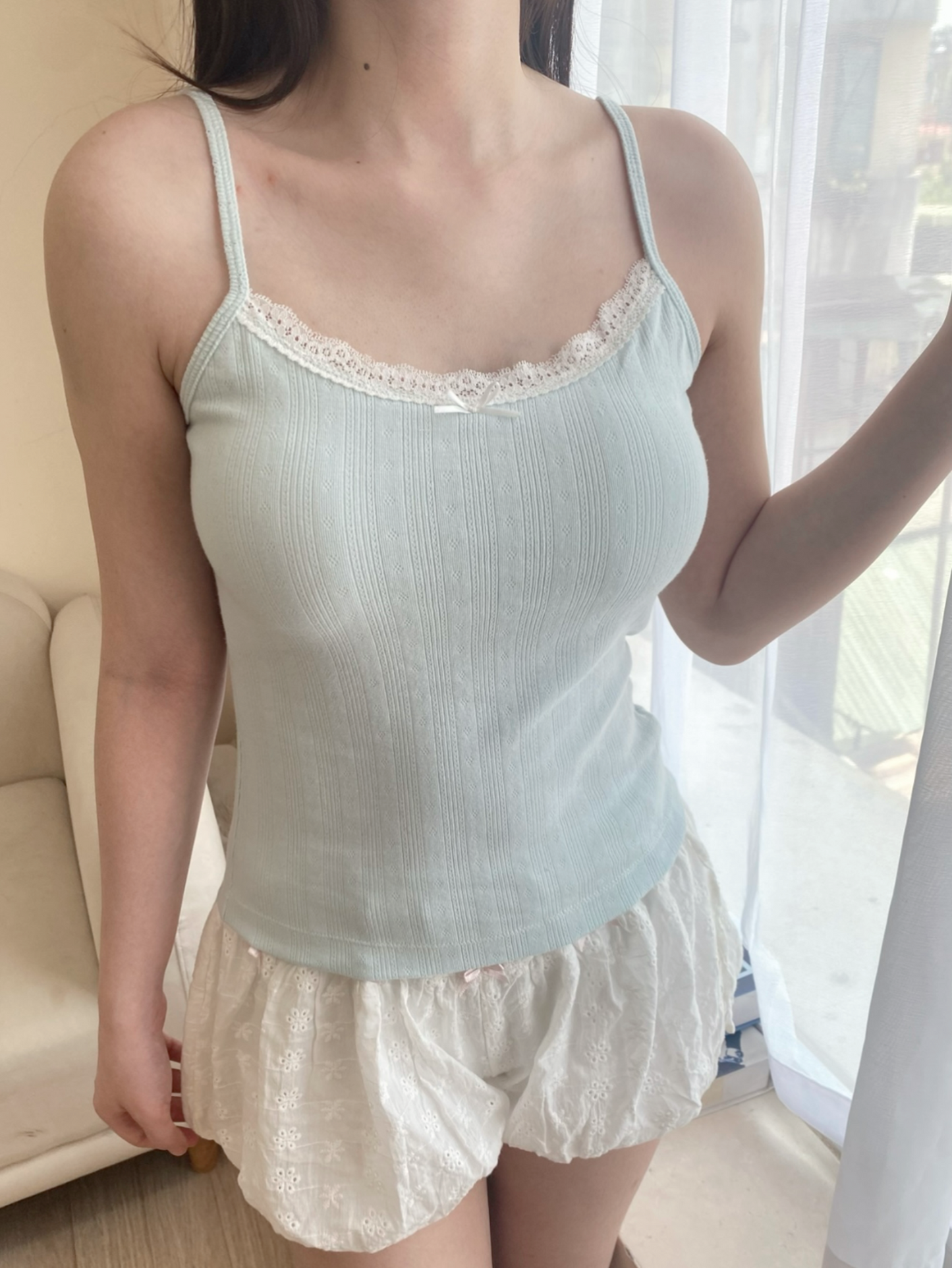 Mint blue cami