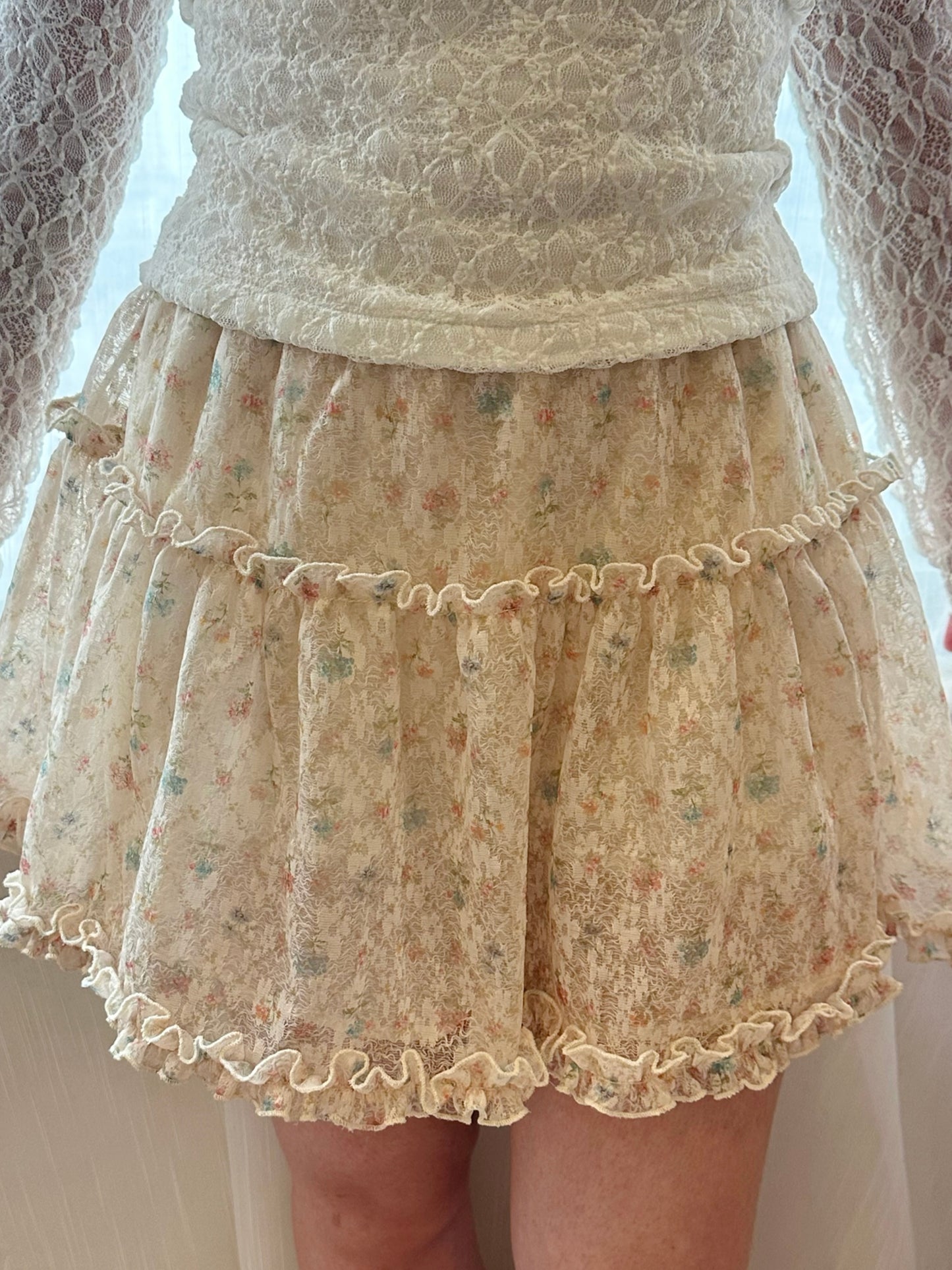 Petal cloud skirt