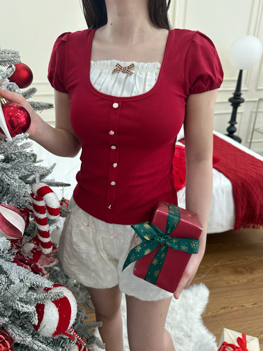 Fecilia short sleeve (red)