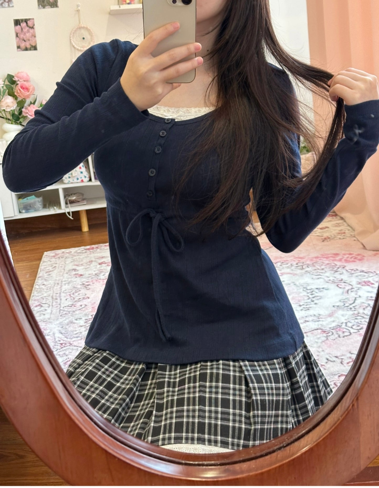 Marlyn top (navy blue)