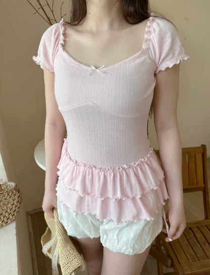 Lucie top (pink pastel)