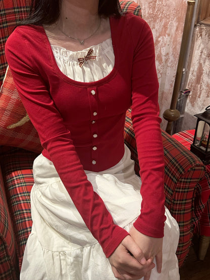 Fecilia long sleeve (red)