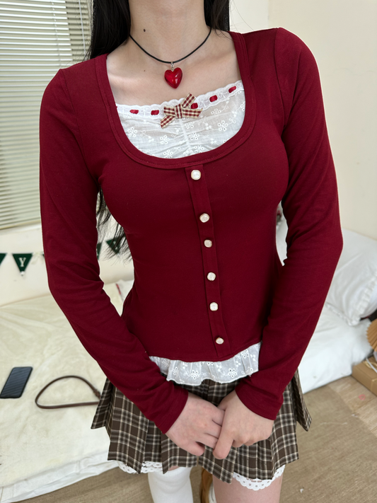 Selina top (red)