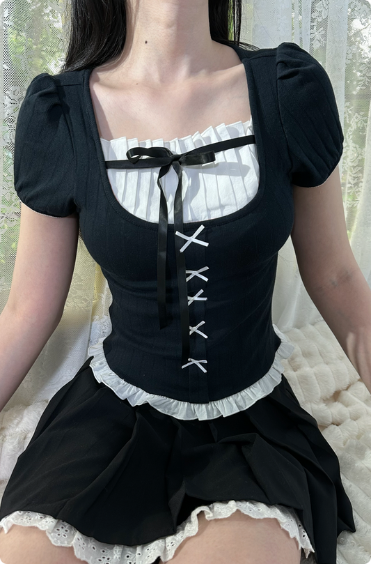 Melanie top (black)