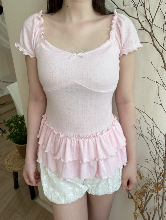 Lucie top (pink pastel)