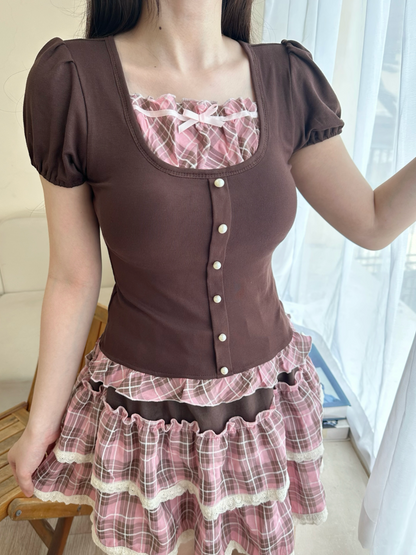 Annie top (brown)