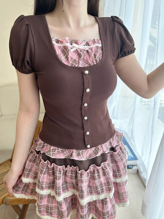 Annie top (brown)