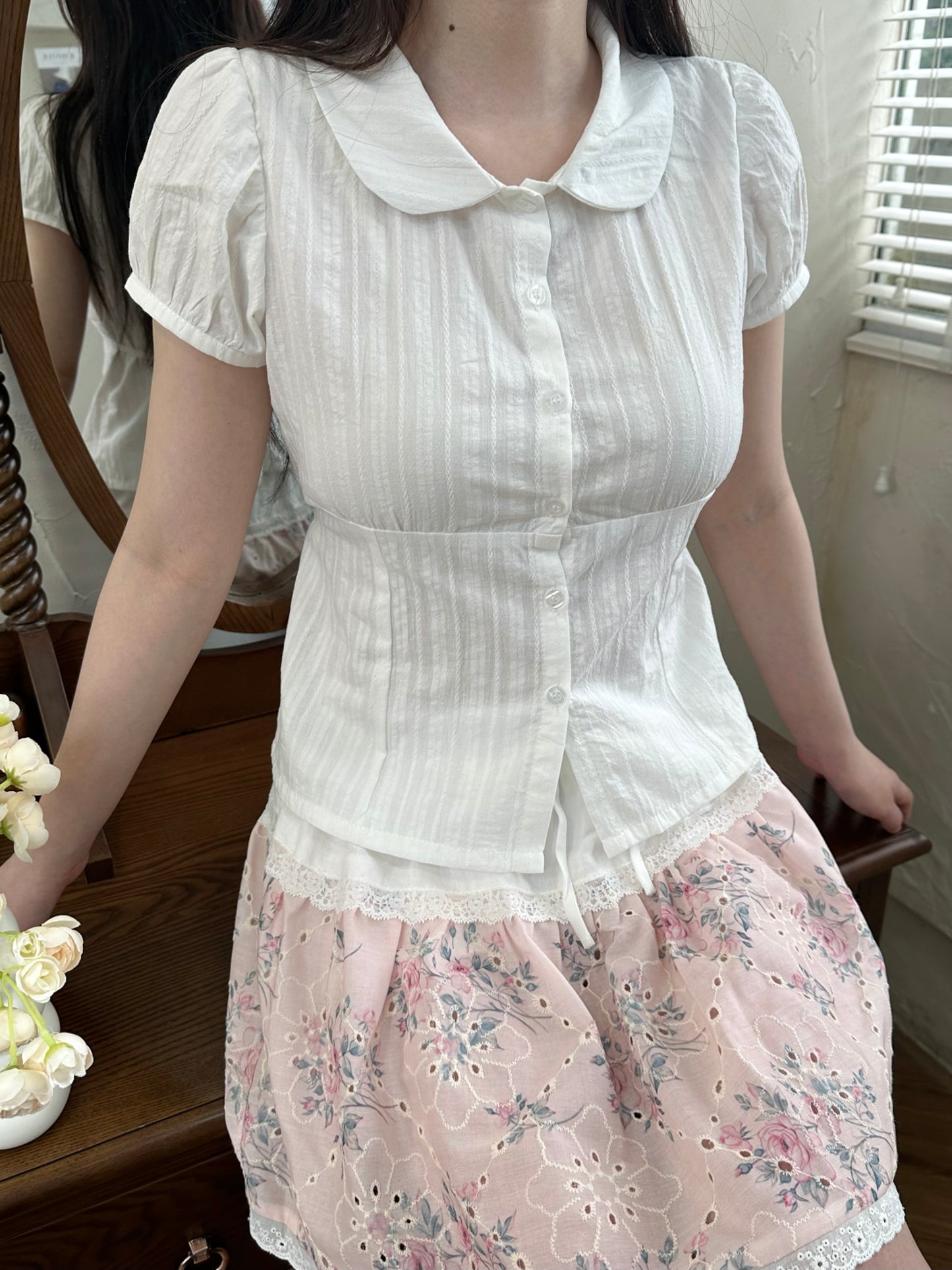 Haruko top (white)
