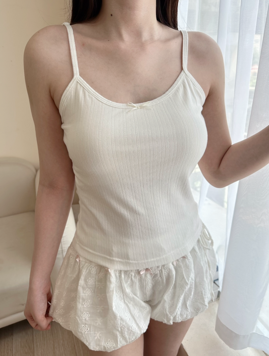 White basic cami