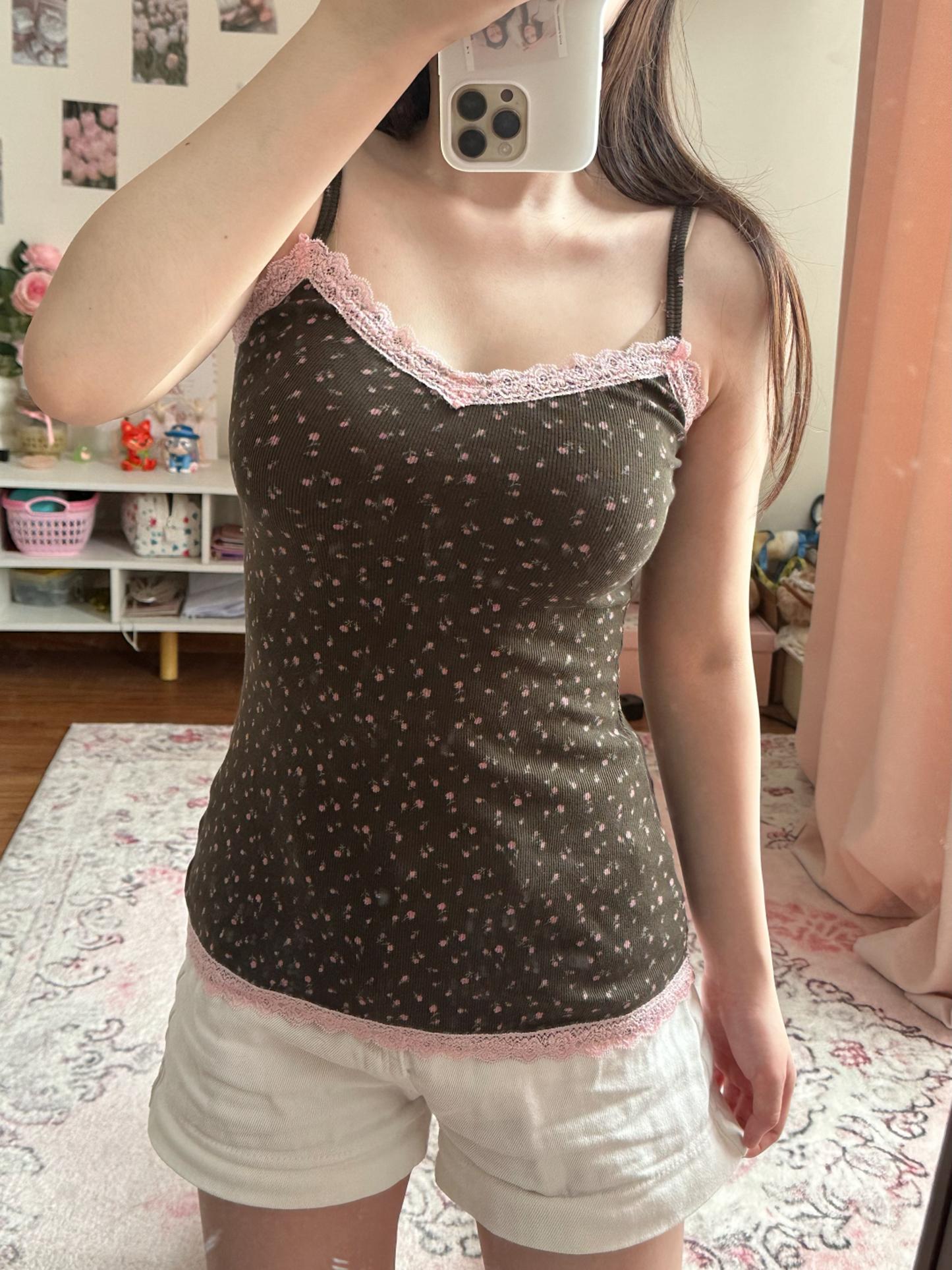 Moka lace cami